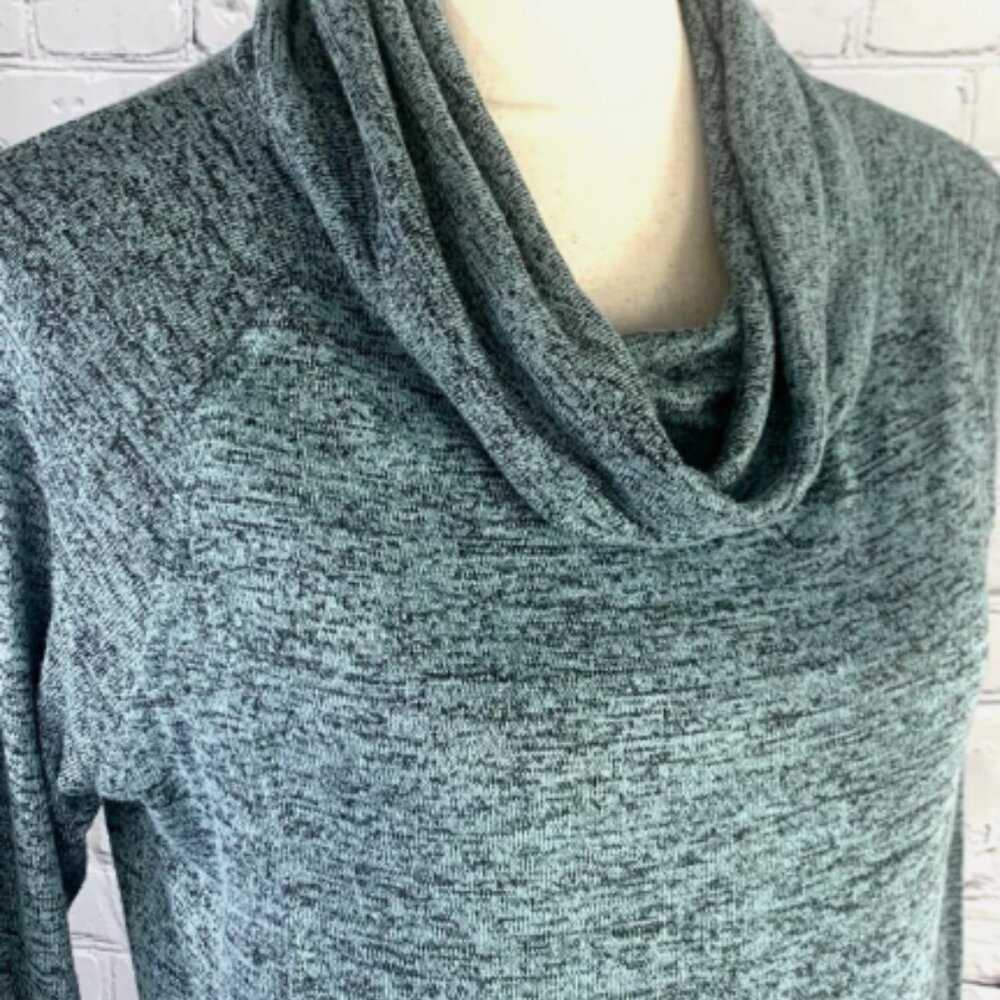 Hello Mello Womens Cowl Neck Carefree Top‎ Size Large Pullover w/front pocket